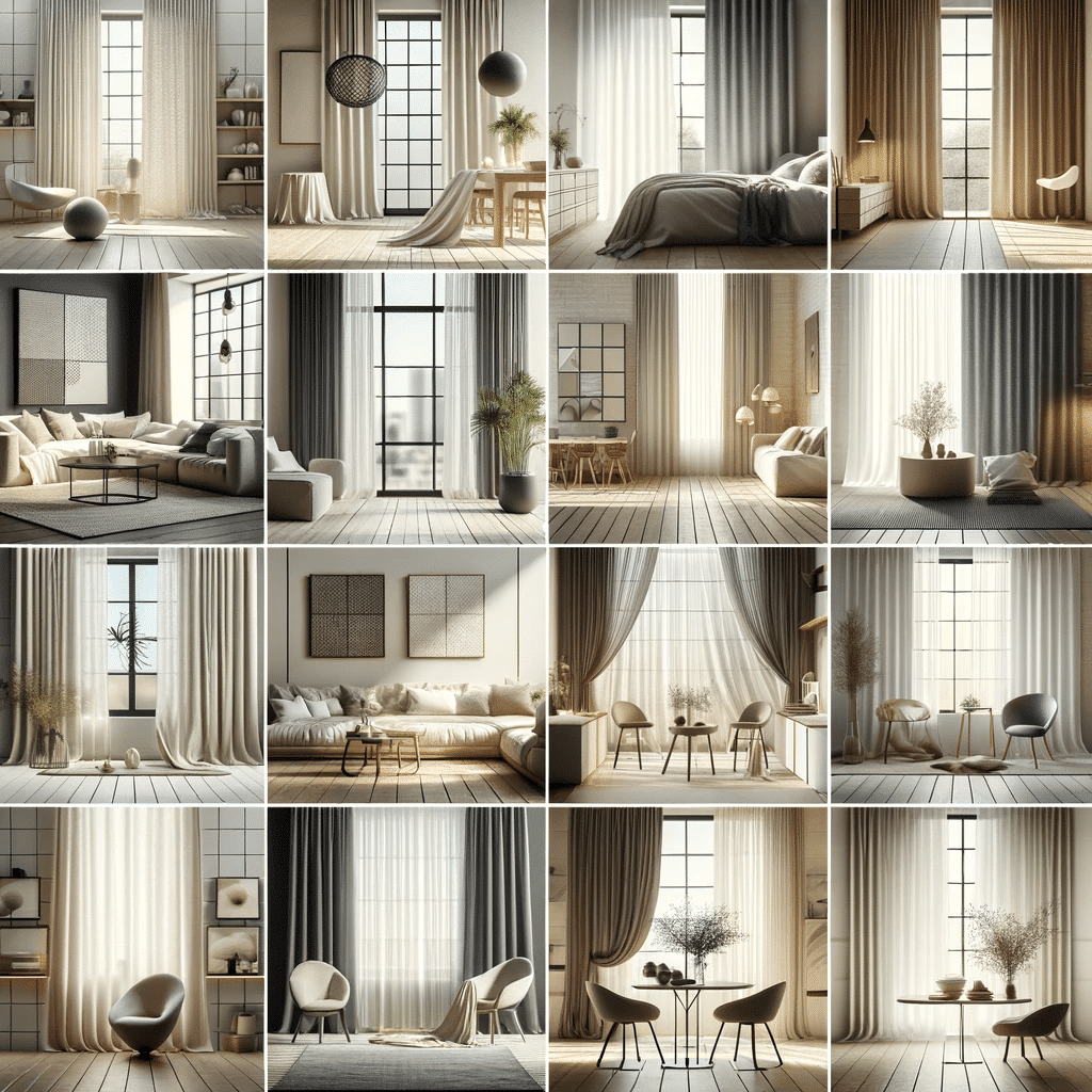 Decoración con cortinas minimalistas en diversos espacios | Persianas DF