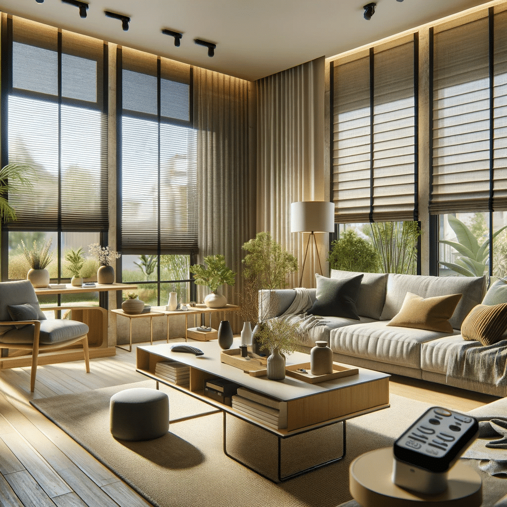 Salón con variedad de cortinas avanzadas | Persianas CDMX.