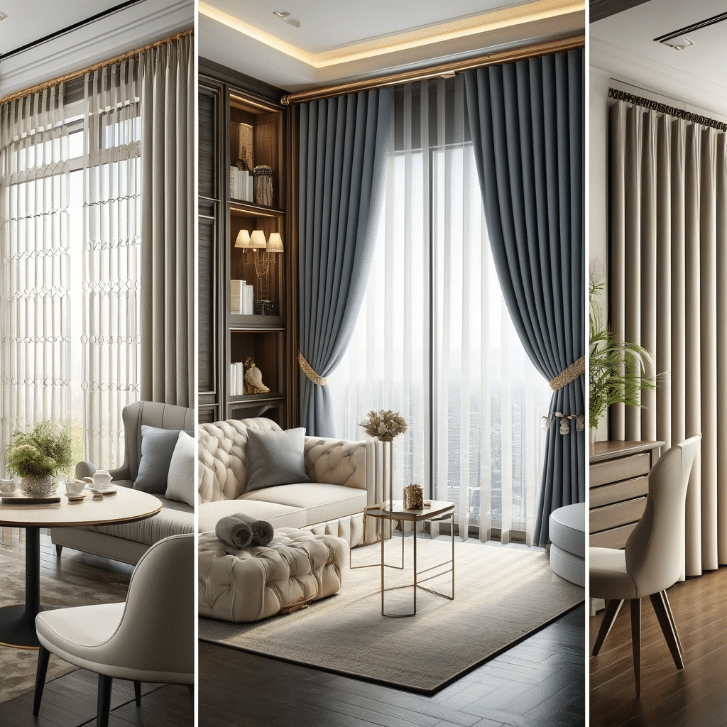 Interiores con variedad de cortina personalizadas. Crear un ambiente sin rayos y con toque único | Persianas CDMX.
